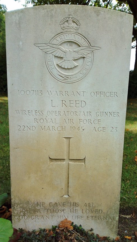 W/O Laurence Reed<br /><br /><br />died March 22nd, 1945